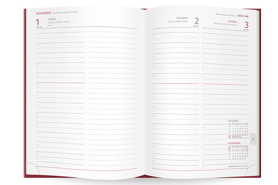 Papieren Agenda Kalender nog populair